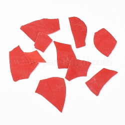 Coe 90 schmelzbare Konfetti-Glas-Chips, für diy kreative geschmolzene glaskunststücke, rot, 5.5~62.5x2.5~35x0.1~1.5 mm