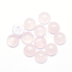 Cabochons de quartz rose naturel, demi-rond, 6x3~3.5mm