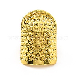 Dedales de costura de aleación de chapado en rack, herramientas de protección de dedos, protector de dedo ajustable, accesorios de artesanía de diy, dorado, 4~26mm, diámetro interior: 15.5 mm
