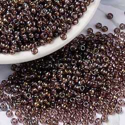 Perles rocailles miyuki rondes, Perles de rocaille japonais, (rr3735), 8/0, 3mm, Trou: 1mm, environ 2111~2277 pcs/50 g