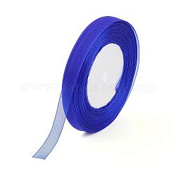 Sheer Organza Ribbon, Wide Ribbon for Wedding Decorative, Blue, 2 inch(50mm), 50yards/roll(45.72m/roll), 4 rolls/group, 200 yards/group(182.88m/group)