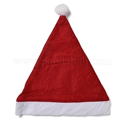 Cappelli di Natale in stoffa, per la decorazione della festa di Natale, rosso scuro, 380x290x6mm, diametro interno: 170mm