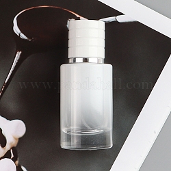 Leere tragbare Glassprühflaschen, Feinnebelzerstäuber, mit Staubkappe aus PP-Kunststoff, nachfüllbare Flasche, weiß, 3.7x9 cm, Kapazität: 30 ml (1.01 fl. oz)