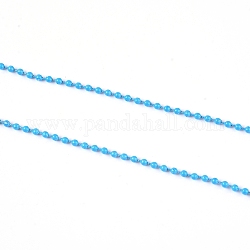 Eisenkugelkette, Einbrennlack, ungeschweißte, Deep-Sky-blau, 2~2.5 mm