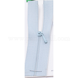 Accessori per indumenti in nylon, set di componenti per cerniere lampo, cerniera in nylon e tirazip in lega, lavanda, 90~96x27x1mm