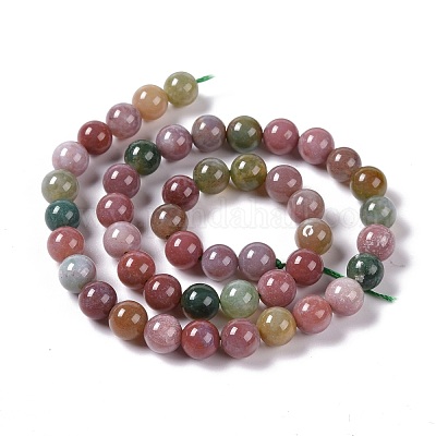 Natural Stone Beads Apatite Jades Agates Tourmaline Round Spacer