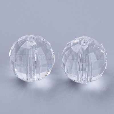 Transparente Acryl Perlen&nbsp;TACR-Q254-6mm-V01-1