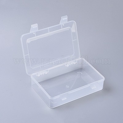Wholesale SUPERFINDINGS 2 Pack Clear Plastic Beads Storage Containers Boxes  with Lids 14.7x14.7x6.3cm Square Plastic Organizer Storage Cases for Beads  Jewelry Office Craft 