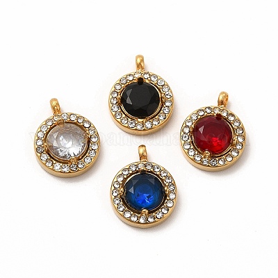 Placcatura ionica (ip) 304 acciaio inossidabile micro pavé zirconia cubica pendenti all'ingrosso