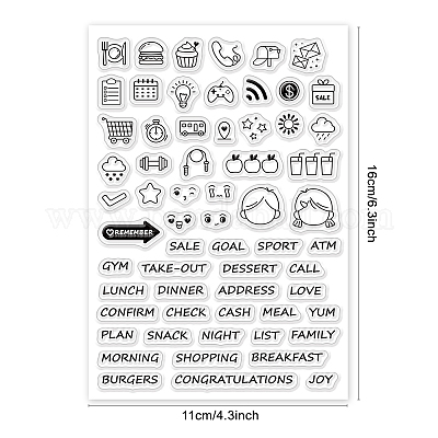 Meal Prep Icon Planner Stamps