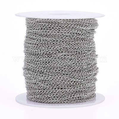 Chaînes en laiton torsadées&nbsp;CHC-Q001-4x3mm-P-1