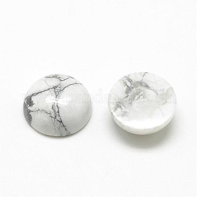 Natur Howlite Cabochons&nbsp;G-R416-14mm-29-1