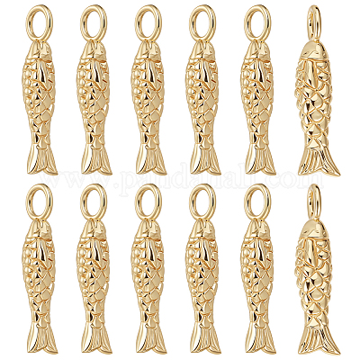 Ciondoli in ottone da 12 pz&nbsp;KK-BC0015-37-1