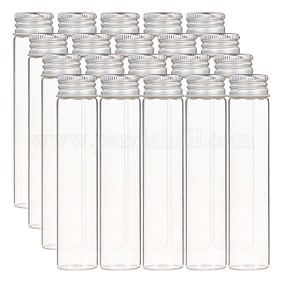 Clear Glass Jar w/ Smooth White Lid, 4 oz