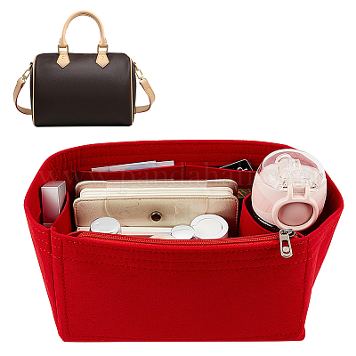 Shop WADORN Felt Zipper Handbag Organizer Insert for Jewelry