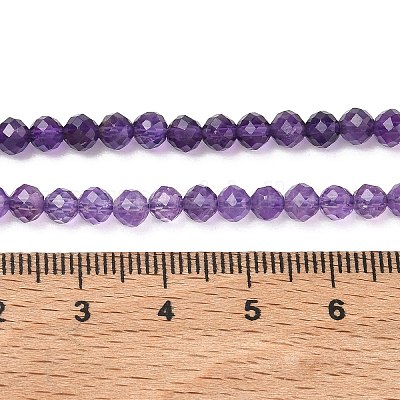 Natürlichen Amethyst Perlen Stränge&nbsp;G-Z161-A02-4mm-1