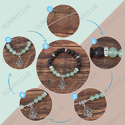 Wholesale SUNNYCLUE 1 Box DIY 3PCS Charm Bracelet Making Kit