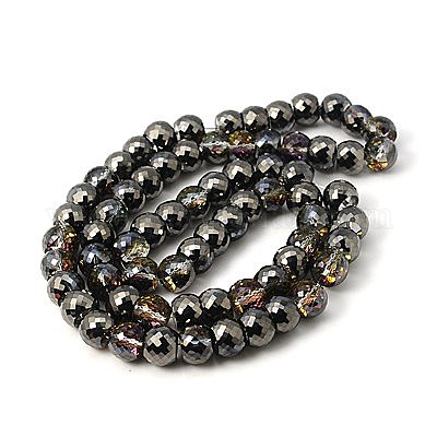 Perles en verre electroplate&nbsp;EGLA-E003-11-1