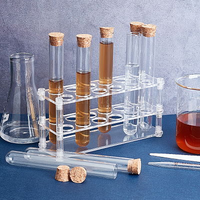 Support De Tubes à Essai En Plastique, 60 Trous, Support De Rangement Pour Laboratoire 3 Niveaux Trou De 16 Mm 1 Piece 89031433