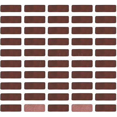 Etichette bianche in pelle&nbsp;AJEW-WH0317-36-1