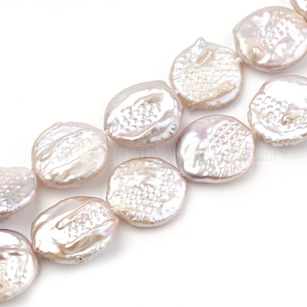 Natural Baroque Pearl Keshi Pearl Beads Strands PEAR-S012-65B-1