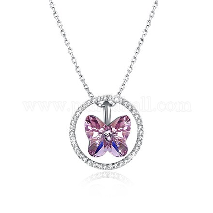 925 Sterling Silver Pendant Necklaces NJEW-BB32316-1