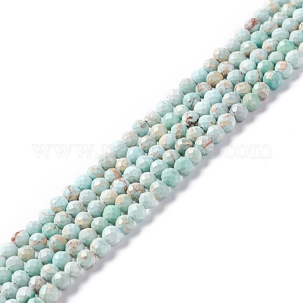Brins de perles de jaspe impérial naturel G-L578-A04-1
