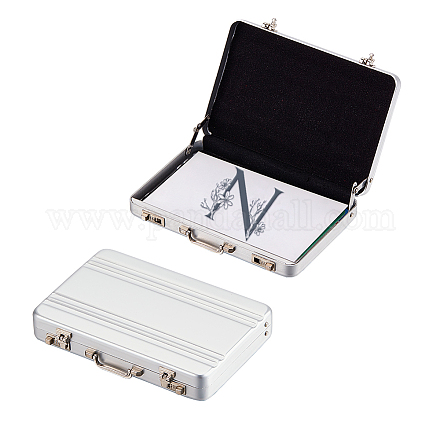 Nbeads 2 шт. чемодан алюминиевый держатель для визиток AJEW-WH0314-32A-1