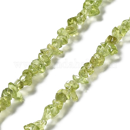Natürlichen Peridot Perlen Stränge X-G-E607-A06-1