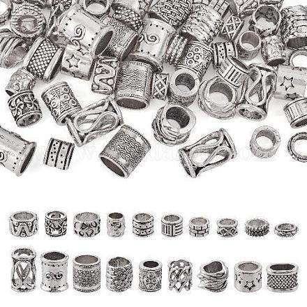 76 pièces 19 perles en alliage de style tibétain FIND-TA0002-59-1