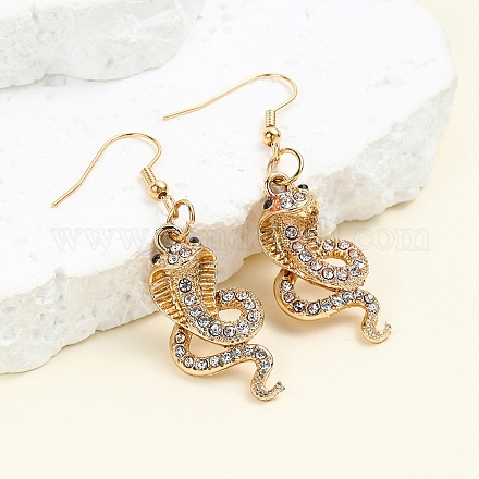 Pendientes colgantes de aleación de serpiente&nbsp;PW-WG93261-01-1