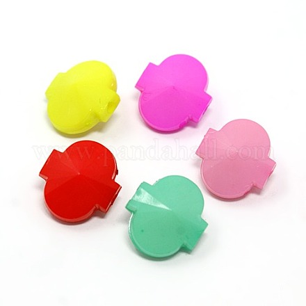 Opaque Plastic Acrylic Lantern Beads MACR-M002-17-1