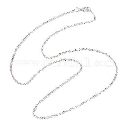 Латунные кабельные цепи ожерелья NJEW-JN04511-09-1