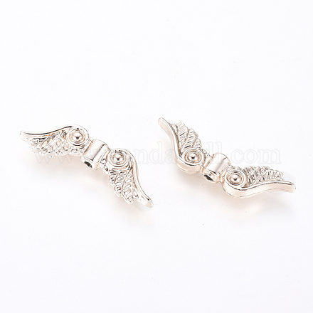Wing Alloy Beads TIBEB-D037-02G-RS-1