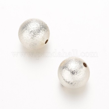 Perles en laiton mat rond KK-D509-03S-1