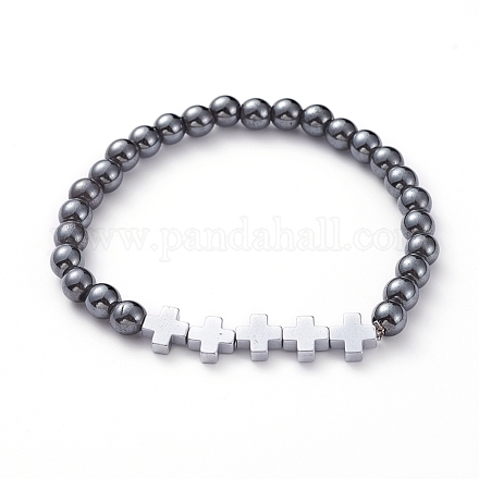 Unisex Stretch Bracelets BJEW-JB04855-01-1