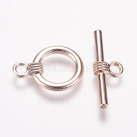 Alloy Ring Toggle Clasps PALLOY-J659-23RG-3A-1