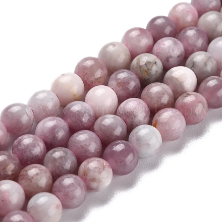Perles de tourmaline fleurs de prunier naturel brins G-O198-02A-1