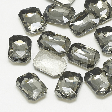 Cabujones de cristal con rhinestone RGLA-T079-8x10mm-03-1