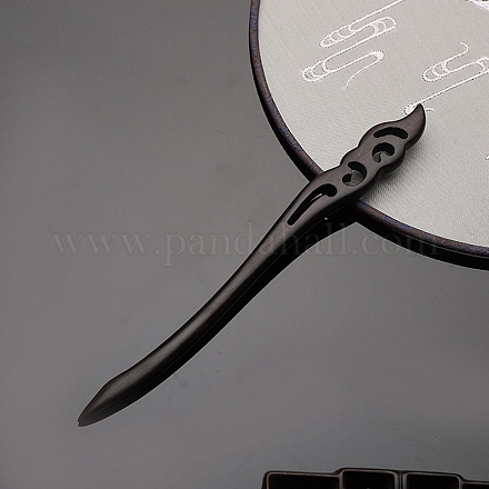 Старинные палочки для волос из черного дерева WOCR-PW0003-59C-1