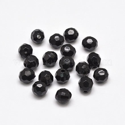 Faceted Round Acrylic Beads MACR-D286-12mm-1