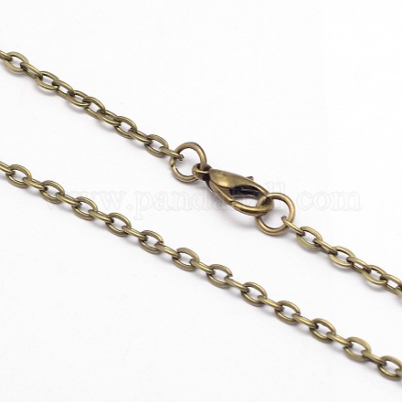 Vintage Iron Cable Chain Necklace Making for Pocket Watches Design MAK-M001-AB-1