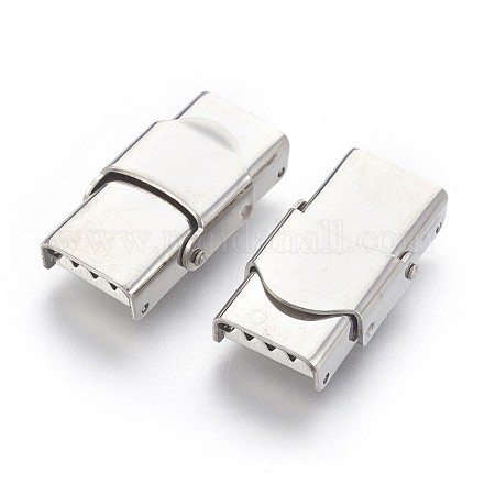 201 Stainless Steel Watch Band Clasps STAS-P221-22B-P-1