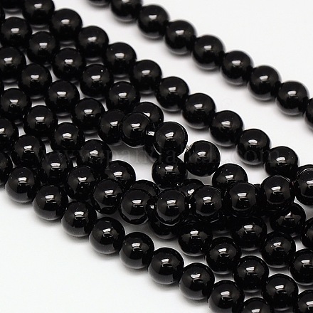 Eco-Friendly Round Baking Paint Glass Beads Strands HY-A003-3mm-RV40-1