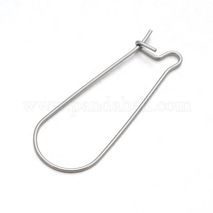 304 Stainless Steel Hoop Earring Settings STAS-N075-03-1