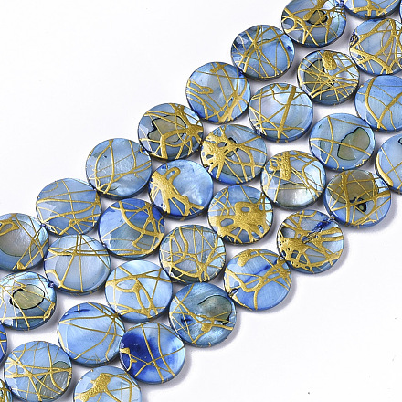 Drawbench Süßwasserschale Perlen Stränge SHEL-T014-012A-1