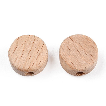 Beech Wood Beads WOOD-N015-03-1