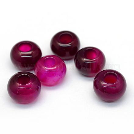Dyed Natural Crackle Agate Beads G-R350-18-1