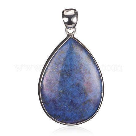 Natural & Dyed Lapis Lazuli Pendants G-P233-02-1
