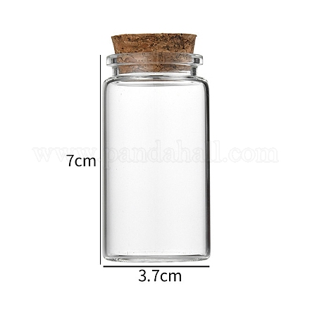 Glass Bottle CON-WH0085-72D-1